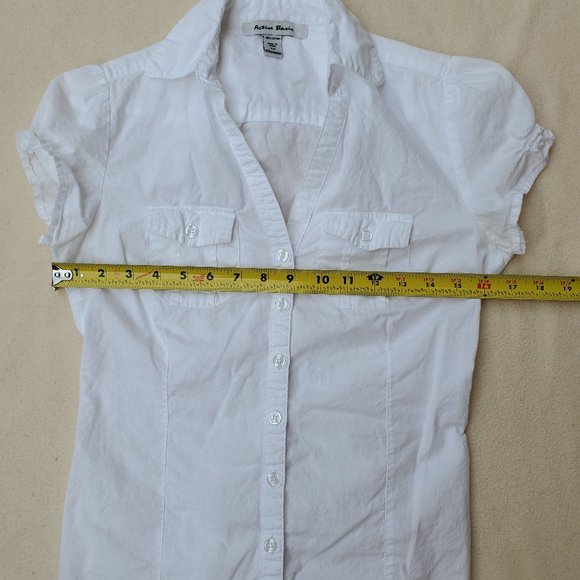 Active Basic white cap sleeve shirt - Picture 5 of 10